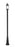 1 Light Outdoor Post Mounted Fixture | 569PHM-519P-BK