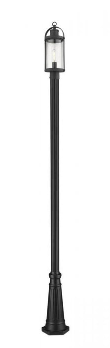 1 Light Outdoor Post Mounted Fixture | 569PHM-519P-BK