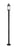 1 Light Outdoor Post Mounted Fixture | 569PHM-567P-BK