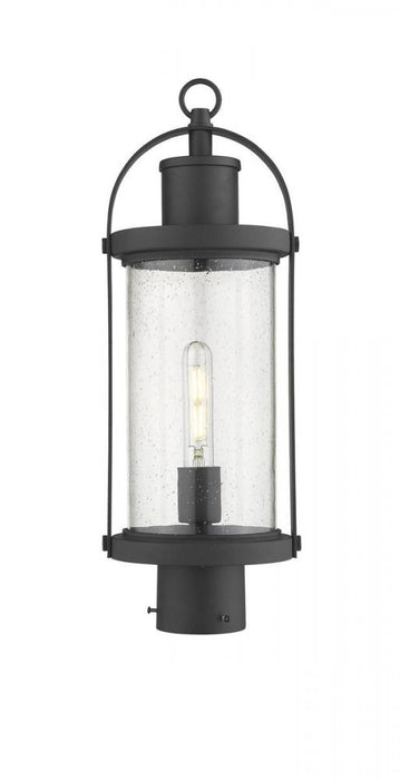 1 Light Outdoor Post Mount Fixture | 569PHM-BK