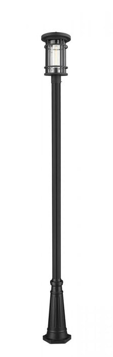 1 Light Outdoor Post Mounted Fixture | 570PHB-519P-BK