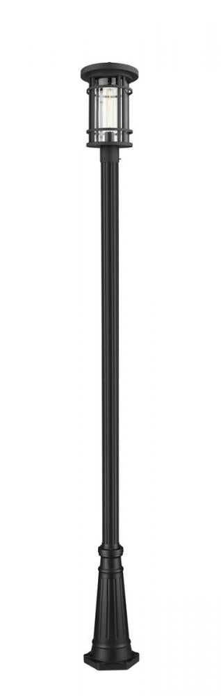 1 Light Outdoor Post Mounted Fixture | 570PHB-519P-BK