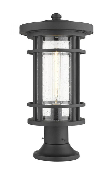1 Light Outdoor Pier Mounted Fixture | 570PHB-553PM-BK