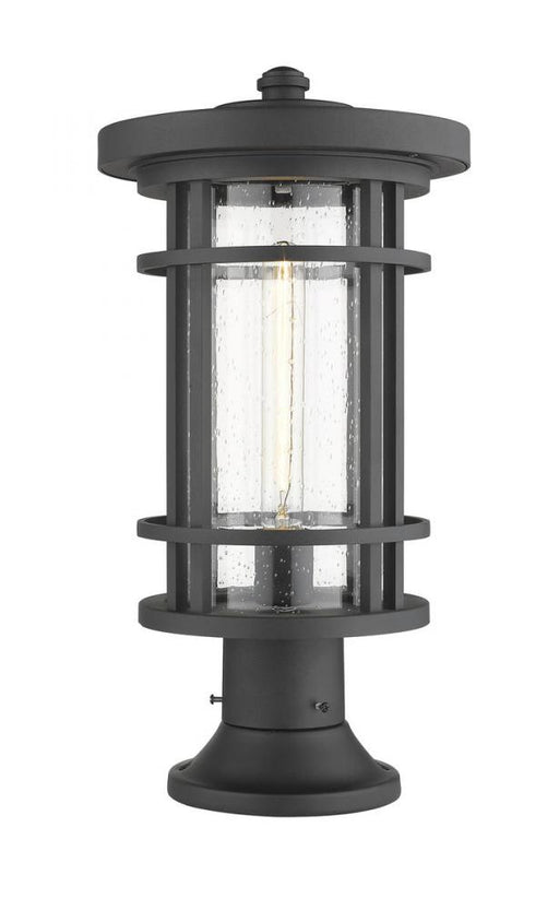 1 Light Outdoor Pier Mounted Fixture | 570PHB-553PM-BK