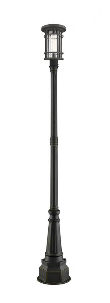 1 Light Outdoor Post Mounted Fixture | 570PHB-564P-ORB
