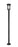 1 Light Outdoor Post Mounted Fixture | 570PHB-567P-BK