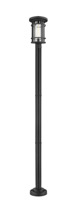 1 Light Outdoor Post Mounted Fixture | 570PHB-567P-BK