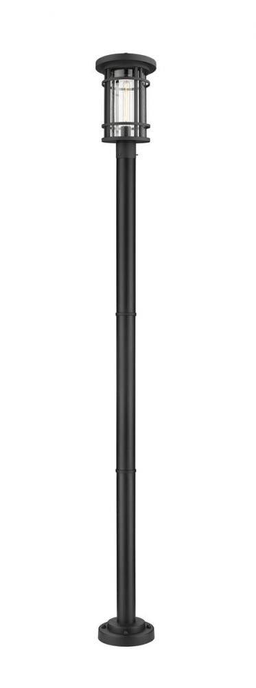 1 Light Outdoor Post Mounted Fixture | 570PHB-567P-BK