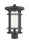 1 Light Outdoor Post Mount Fixture | 570PHB-BK