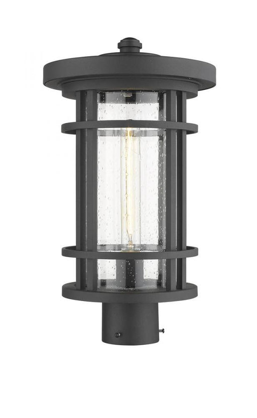 1 Light Outdoor Post Mount Fixture | 570PHB-BK