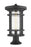 1 Light Outdoor Pier Mounted Fixture | 570PHXL-553PM-BK