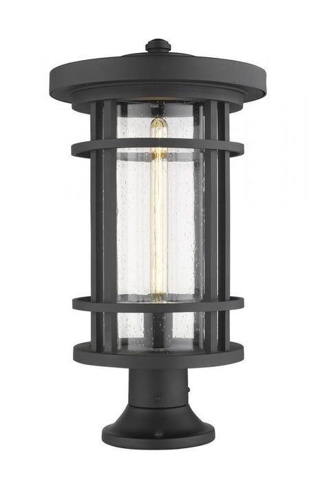 1 Light Outdoor Pier Mounted Fixture | 570PHXL-553PM-BK