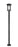 1 Light Outdoor Post Mounted Fixture | 570PHXL-567P-BK