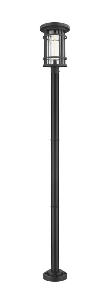 1 Light Outdoor Post Mounted Fixture | 570PHXL-567P-BK
