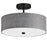  3 Light  Semi-flush Mb W/ Grey Shade | 571-143SF-MB-GRY