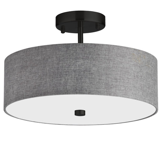  3 Light  Semi-flush Mb W/ Grey Shade | 571-143SF-MB-GRY