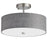 3 Light Incandescent Semi-flush Sc W/ Grey Shade | 571-143SF-SC-GRY