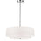 Dainolite 4 Lights Incand 2 Tier Pendant, PC w/ WH Shade