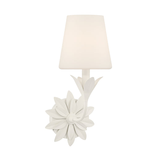 Broche 1 Light Matte White Sconce | 571-OP-MT