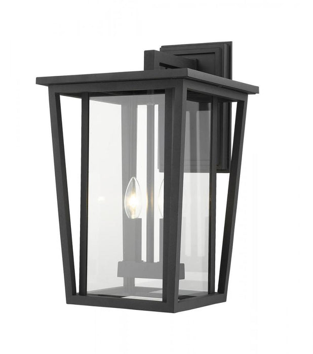 2 Light Outdoor Wall Light | 571B-BK