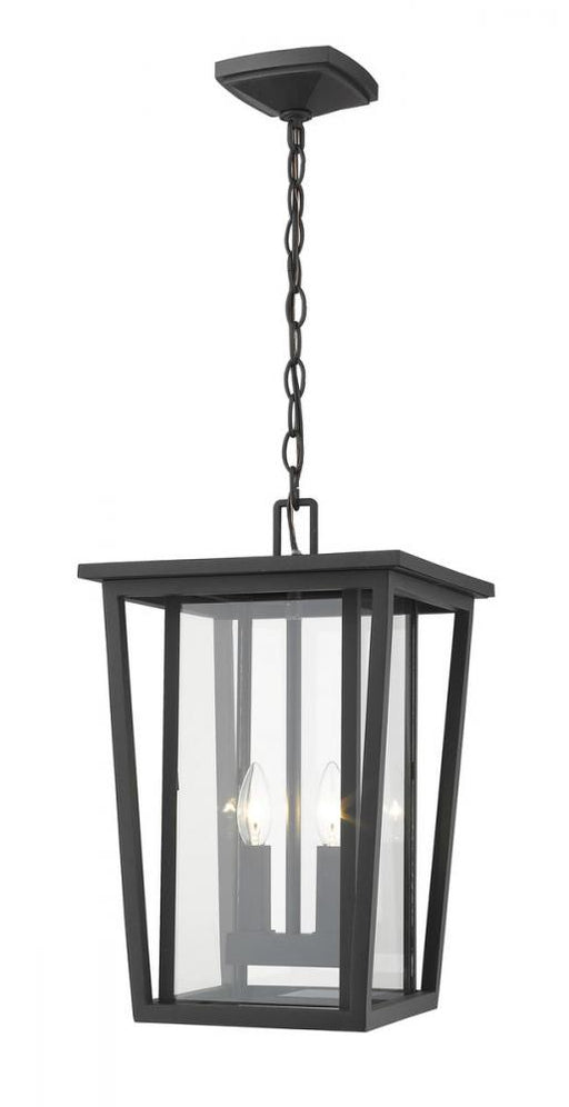 2 Light Outdoor Chain Mount Ceiling Fixture | 571CHB-BK
