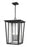 3 Light Outdoor Chain Mount Ceiling Fixture | 571CHXL-BK