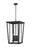 4 Light Outdoor Chain Mount Ceiling Fixture | 571CHXXL-BK