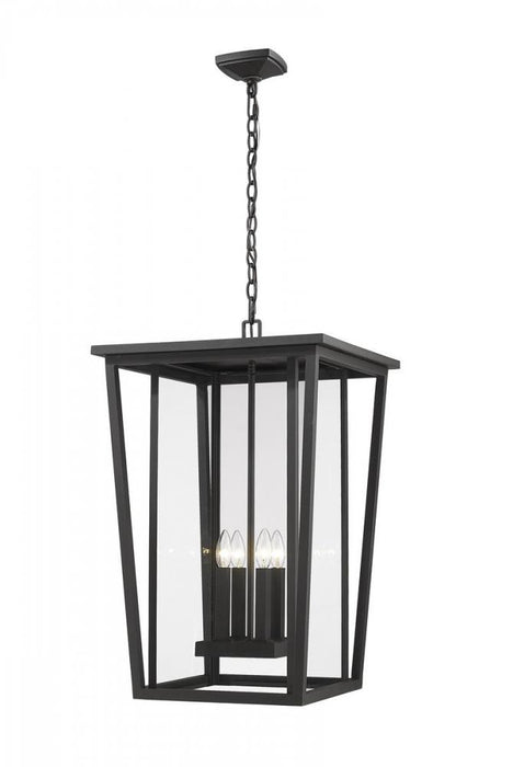 4 Light Outdoor Chain Mount Ceiling Fixture | 571CHXXL-BK