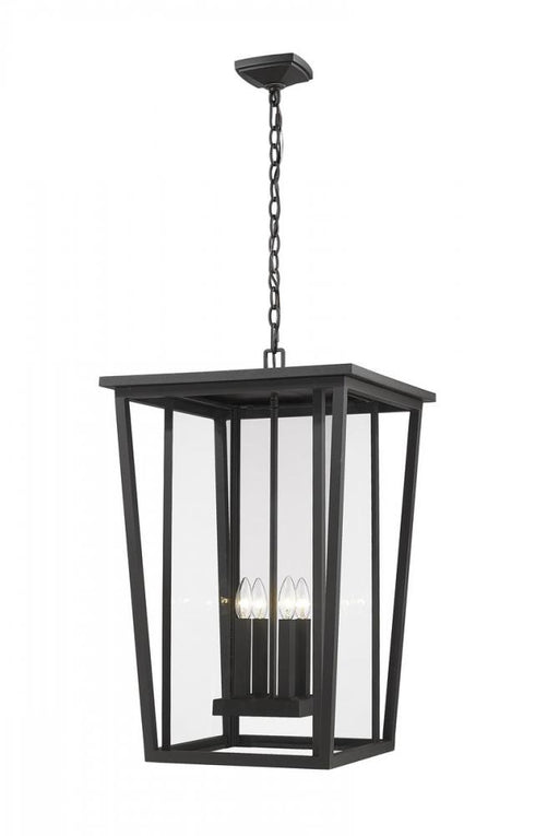 4 Light Outdoor Chain Mount Ceiling Fixture | 571CHXXL-BK