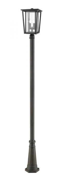 2 Light Outdoor Post Mounted Fixture | 571PHBR-519P-ORB