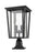 2 Light Outdoor Pier Mounted Fixture | 571PHBR-533PM-BK