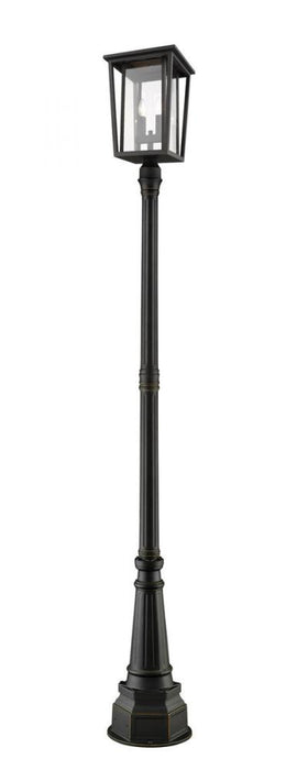 2 Light Outdoor Post Mounted Fixture | 571PHBR-564P-ORB