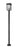 2 Light Outdoor Post Mounted Fixture | 571PHBR-567P-BK