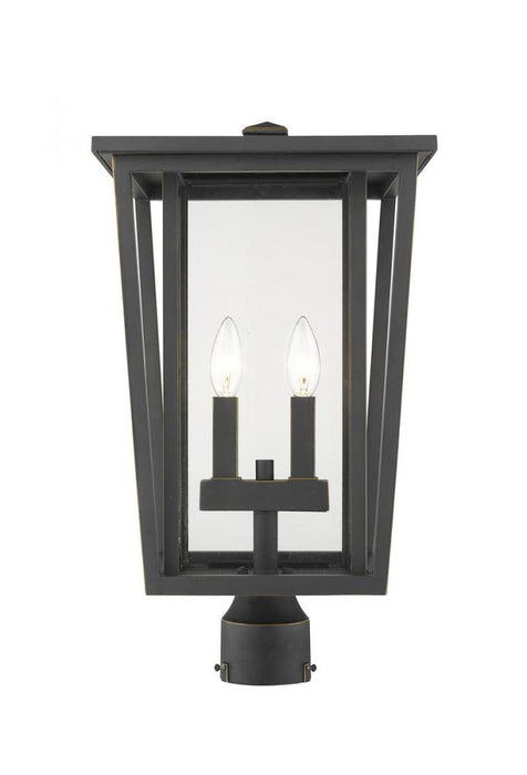 2 Light Outdoor Post Mount Fixture | 571PHBR-ORB