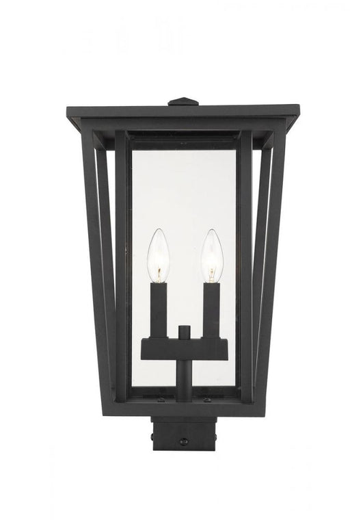 2 Light Outdoor Post Mount Fixture | 571PHBS-BK