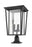 3 Light Outdoor Pier Mounted Fixture | 571PHXLR-533PM-BK