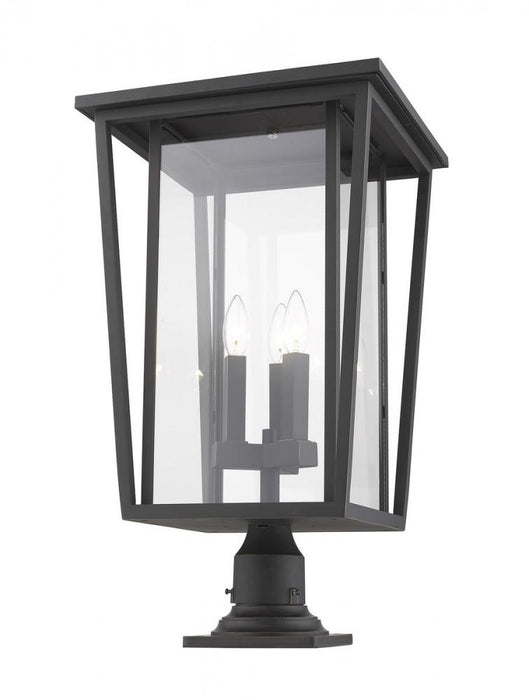 3 Light Outdoor Pier Mounted Fixture | 571PHXLR-533PM-ORB