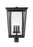 3 Light Outdoor Post Mount Fixture | 571PHXLR-BK