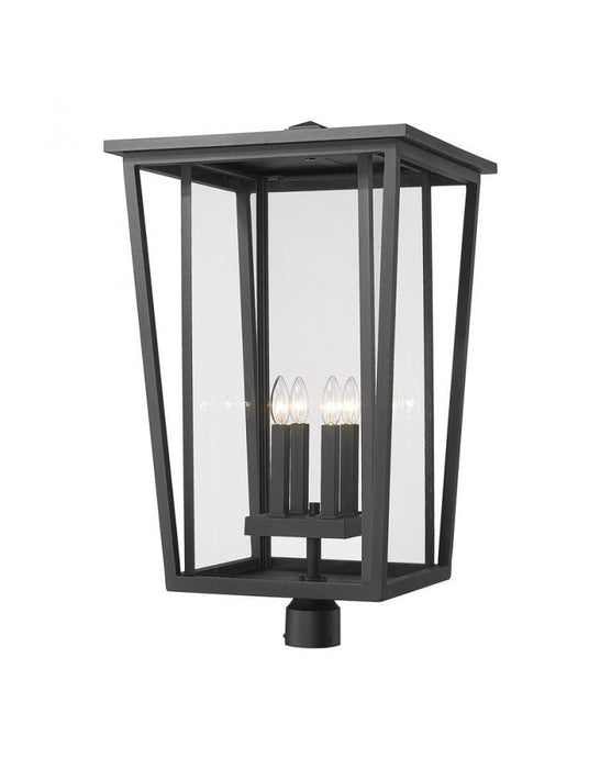4 Light Outdoor Post Mount Fixture | 571PHXXLR-BK