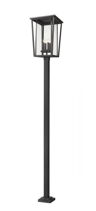 4 Light Outdoor Post Mounted Fixture | 571PHXXLS-536P-BK
