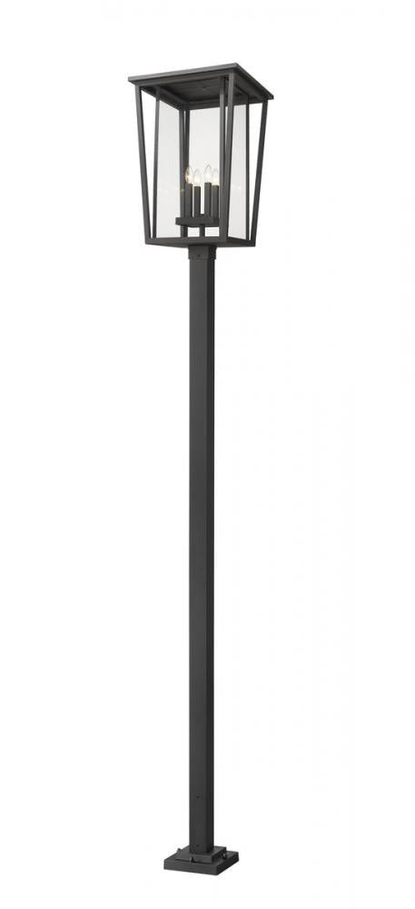 4 Light Outdoor Post Mounted Fixture | 571PHXXLS-536P-BK