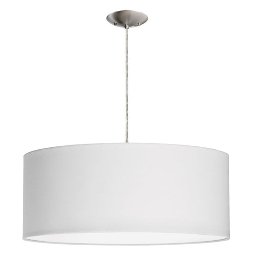  3 Light  Pendant Satin Chrome Finish | 572210-SC-WH