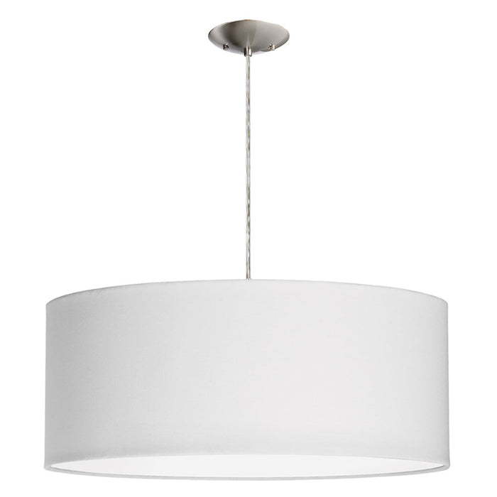  3 Light  Pendant Satin Chrome Finish | 572210-SC-WH