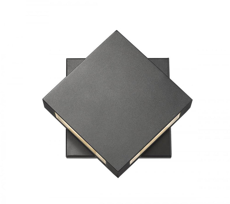 2 Light Outdoor Wall Light | 572S-BK-LED