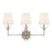 Broche 3 Light Antique Silver Bathroom Vanity | 573-OP-SA