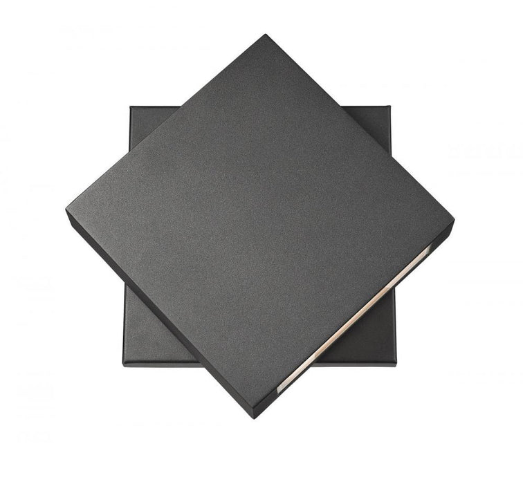 1 Light Outdoor Wall Light | 573B-BK-LED
