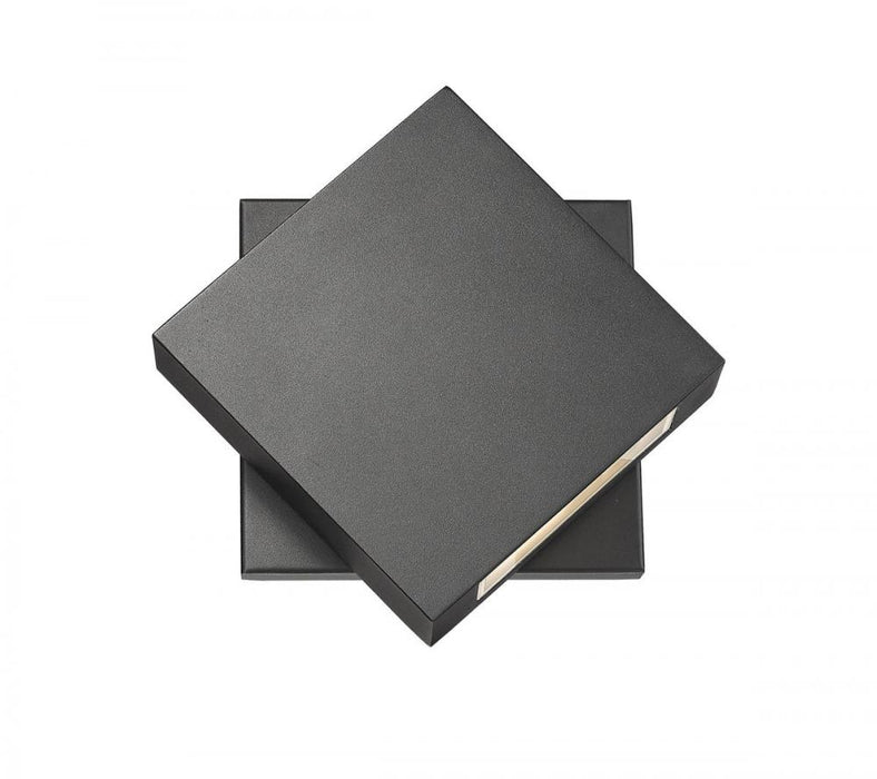 1 Light Outdoor Wall Light | 573S-BK-LED