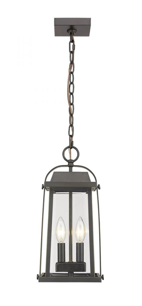 2 Light Outdoor Chain Mount Ceiling Fixture | 574CHM-ORB