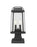 2 Light Outdoor Pier Mounted Fixture | 574PHMS-SQPM-BK