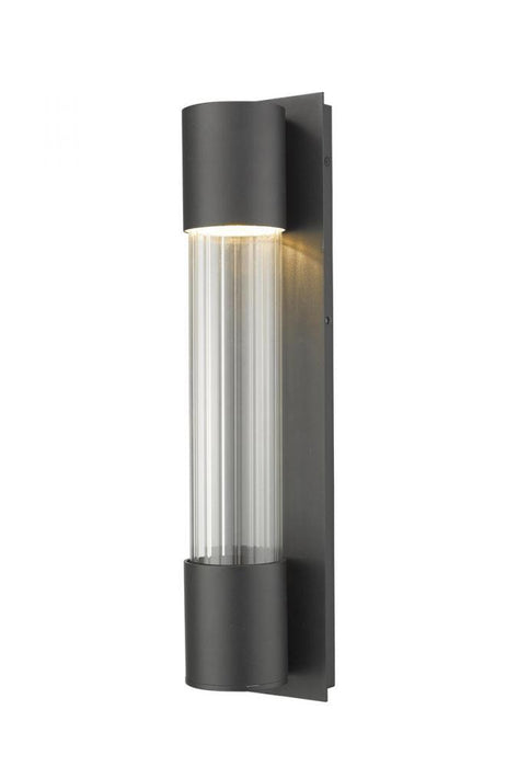 1 Light Outdoor Wall Light | 575M-BK-LED